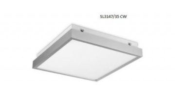 Oyster Florio square LED 21W 4000K SIL