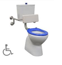 Gemini Plaza Assist Link blue/butt seat Toilet Suite