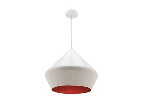 Odessa pendant m/wht/copper 1LT large