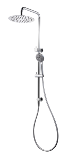 2 in 1 round Dual hand held slim line shower head set