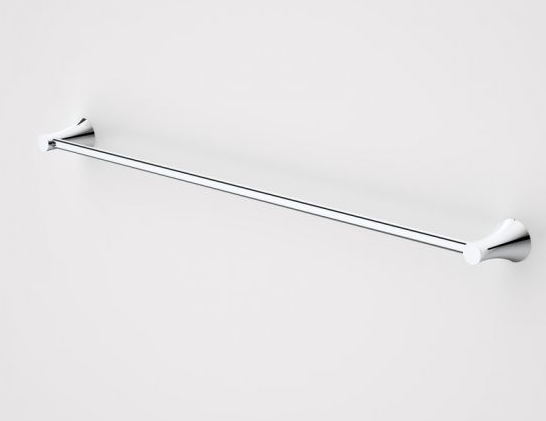 Caroma Elegance single towel rail chrome