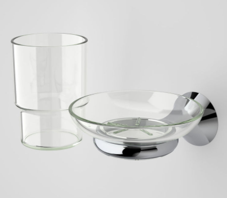 Caroma Elegance soap holder/tumbler pack