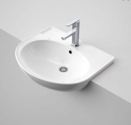 Caroma Laser semi recessed basin white