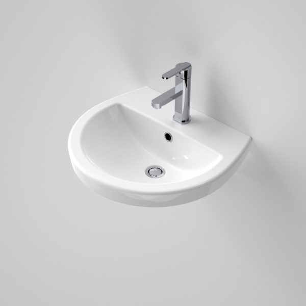 Caroma Cosmo 500mm wall basin 1TH white