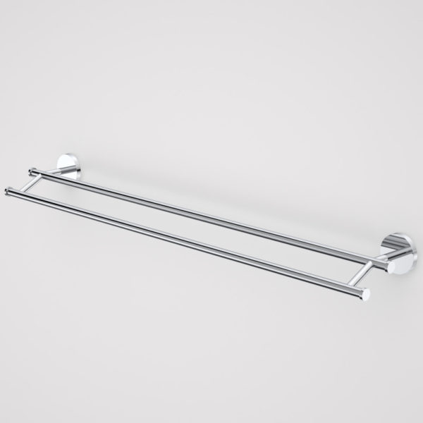 Caroma Liano 825mm double towel rail chrome