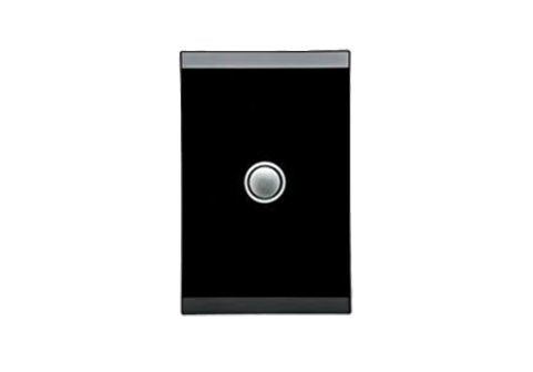 Clipsal Saturn switch 1gang PB LED black