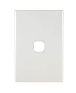 GEO 1gang grid & plate slim white