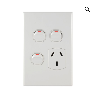 GPO2XX Power outlet Vertical 10A white