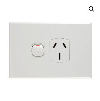GPO1-15 Power Outlet single GEO 15A white