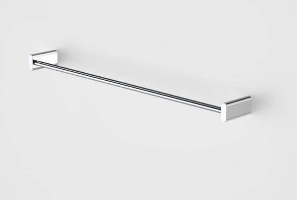 Caroma Track single towel rail chrome