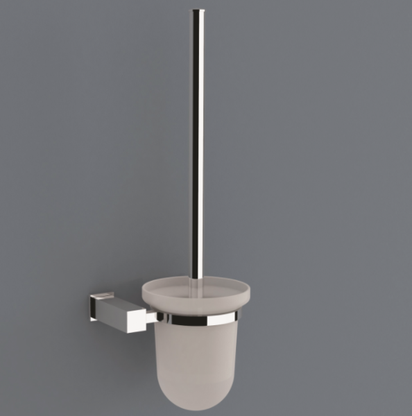Caroma Quatro toilet brush holder set