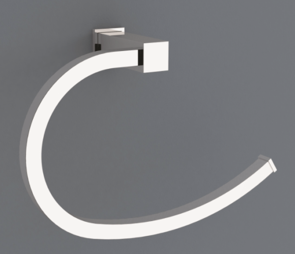 Caroma Quatro towel ring chrome