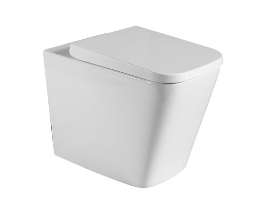 KDK square 590x355x405mm BTW floor pan white