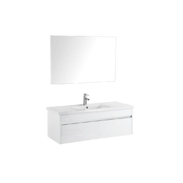 KDK1200x460mm PVC wall hung cabinet only white