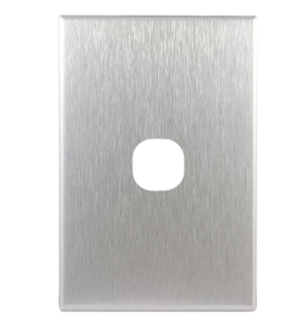 Cover aluminium geo 1gang