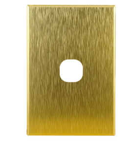 Cover brass GEO 1gang