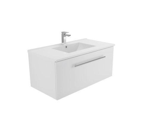 Manu wall hung vanity 900mm white