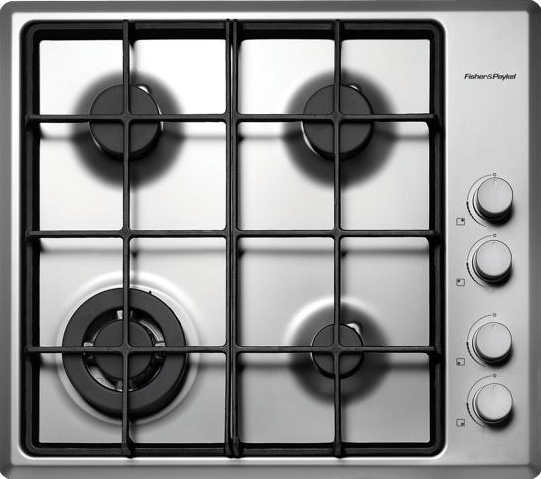 Fisher & Paykel 600mm gas cooktop 4 burner SS