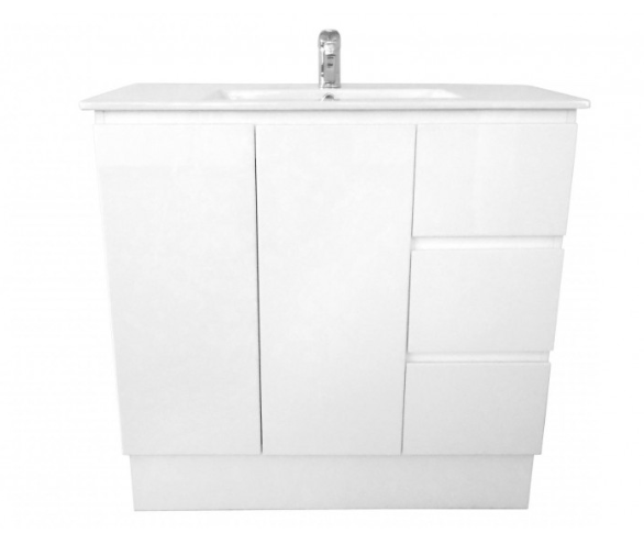 Ledin Jane 900mm stone top r/hand vanity
