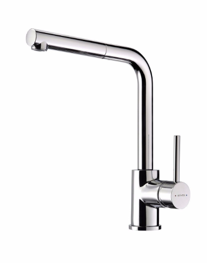 Methven Metro square p/out sink mixer chrome