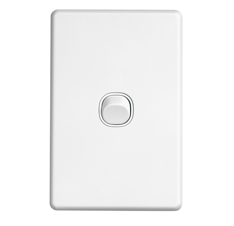 Clipsal SW2 1 gang switch vertical white