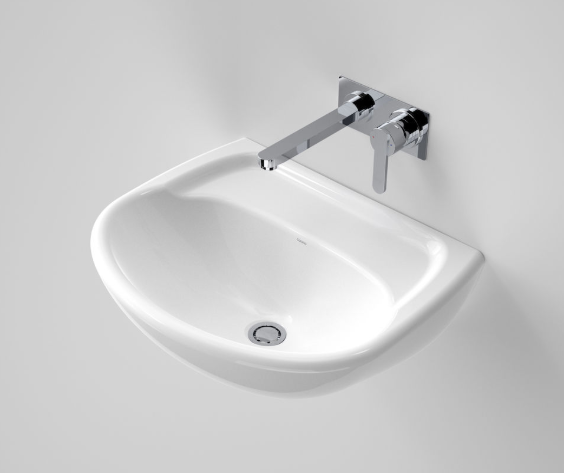 Caravelle 550mm wall basin 1TH white