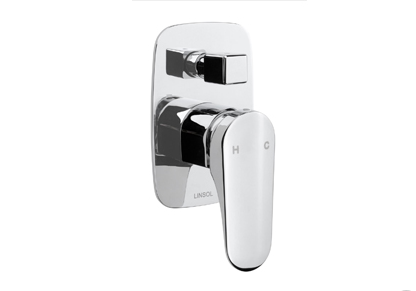 Linsol platinum shower divertor mixer chrome