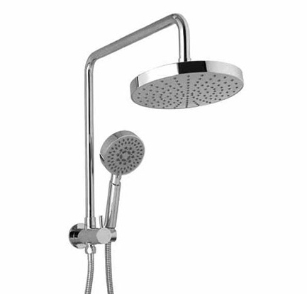 Linkware round twin shower outlet chrome