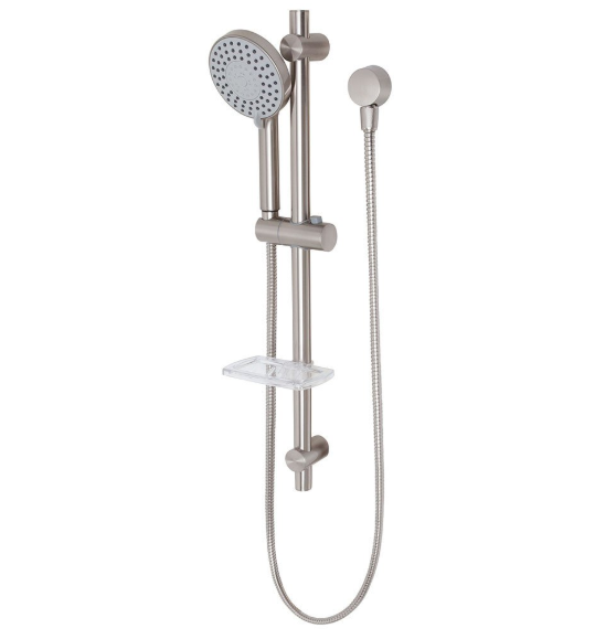 Vivid hand shower on rail brushed nickel