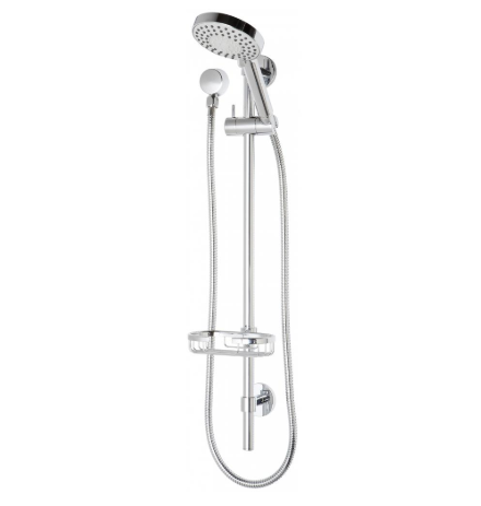Vivid premium rail shower with basket chrome
