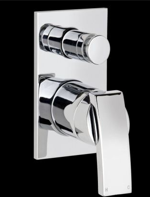 Aviad wall shower divertor mixer chrome