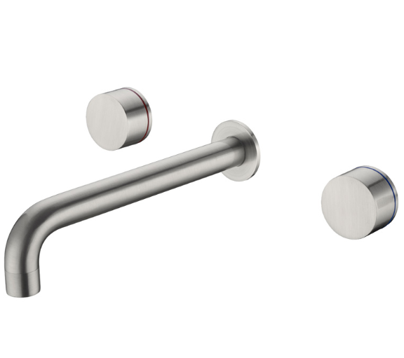 Kara wall basin set brushed nickel