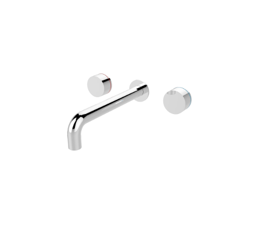 Kara wall basin set chrome