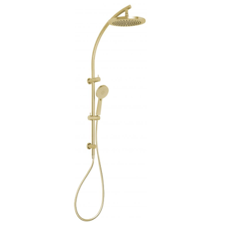 Vivid twin shower brushed gold
