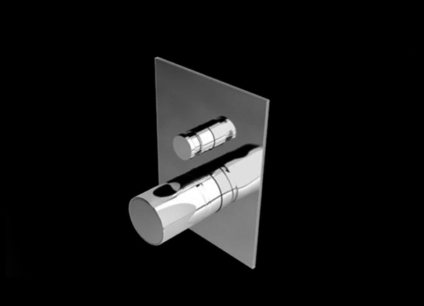 Paco only one wall mixer with divertor