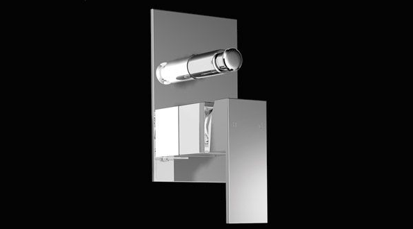 Pacco Jaanson Scondro wall divertor mixer chrome