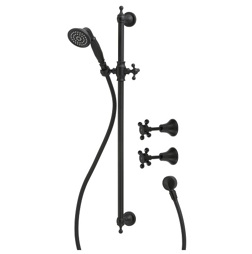 Lillian shower set black
