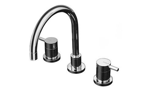 Elle lever sink set chrome