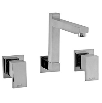 Bo Lauren wall sink set chrome