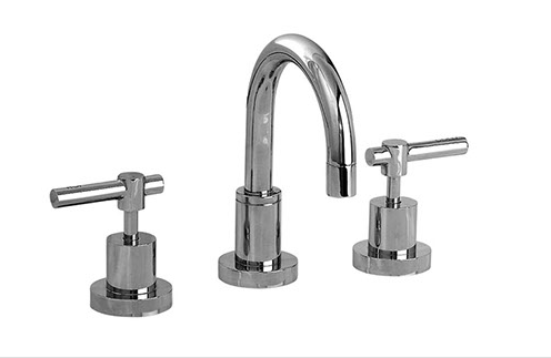 Sabine L-Handle basin set chrome
