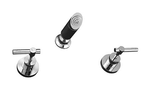 Sabine L-handle shower set chrome