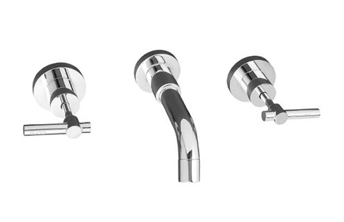 Sabine L-Handle bath set chrome