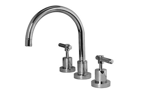 Sabine L-Handle sink set chrome