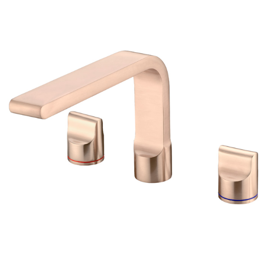 Pearl basin/bath set brushed rose gold