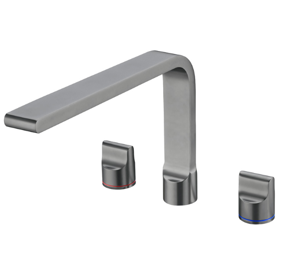 Pearl kitchen mixer set gun metal grey