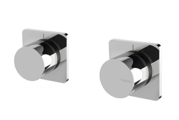 Toi wall top assemblies chrome