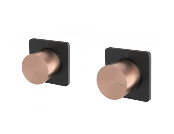 Phoenix Toi wall top assemblies blk/rose gold