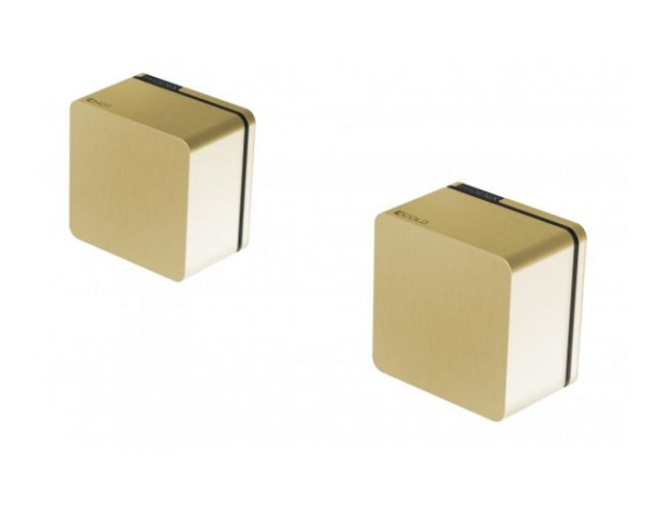 Alia wall top assemblies brushed gold