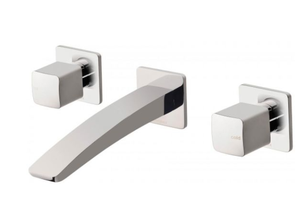 Phoenix Rush wall basin set chrome