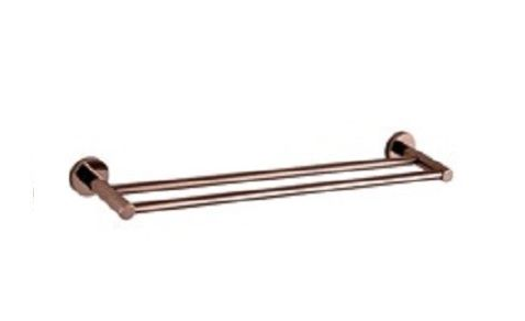 Ideal towel rail double rose gold